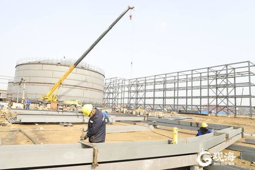 山東港口青島港液體化工碼頭建設工程加速施工